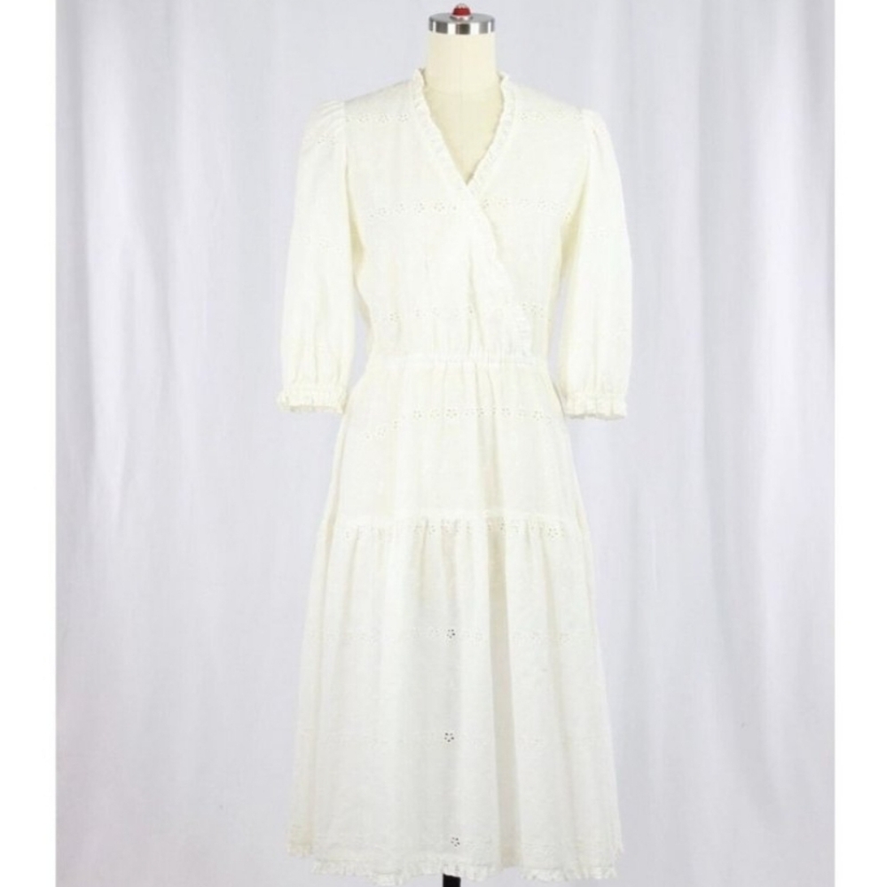 Vintage Cream Dress Size Small - Picture 2 of 16